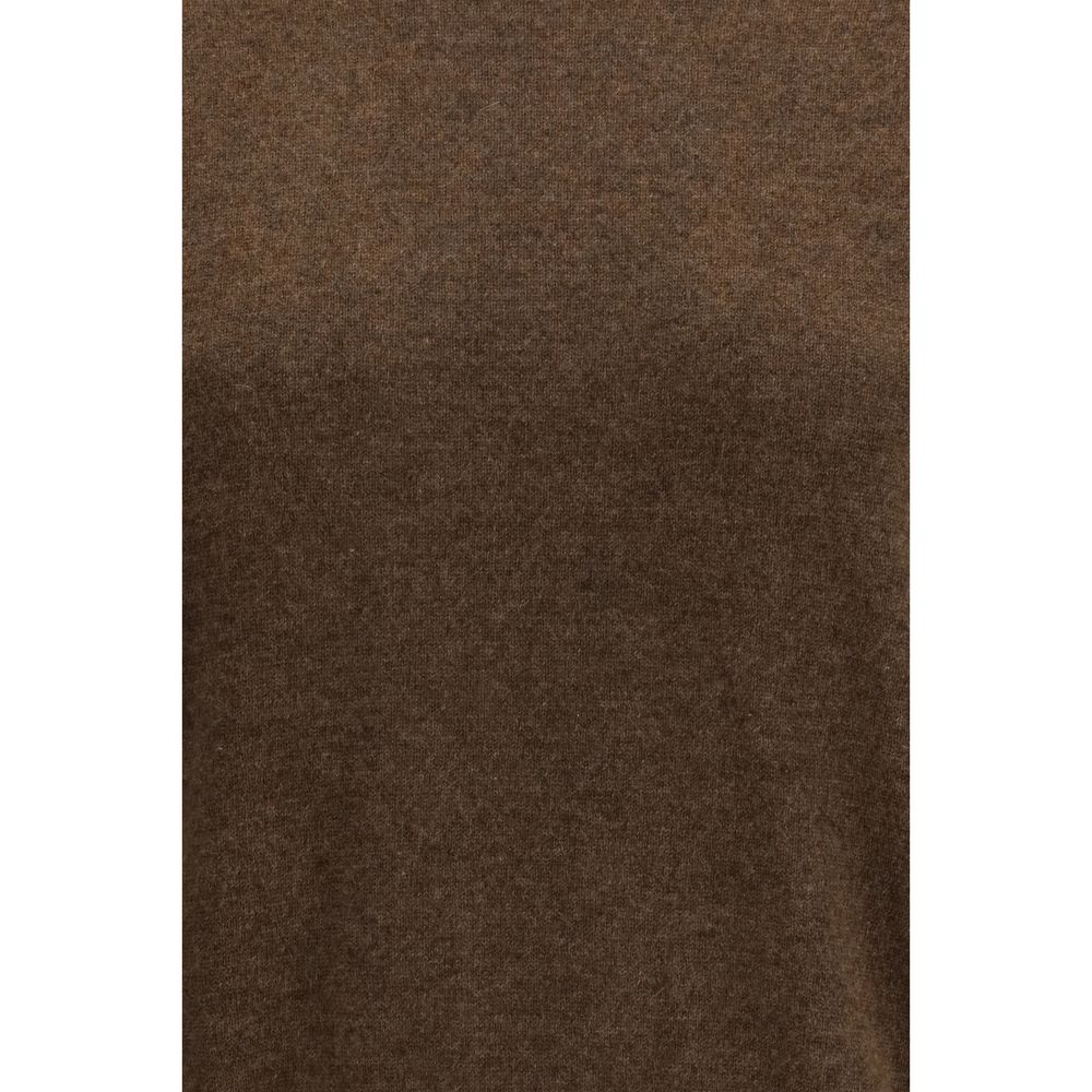 Brown Fleece Wool Sweatshirt