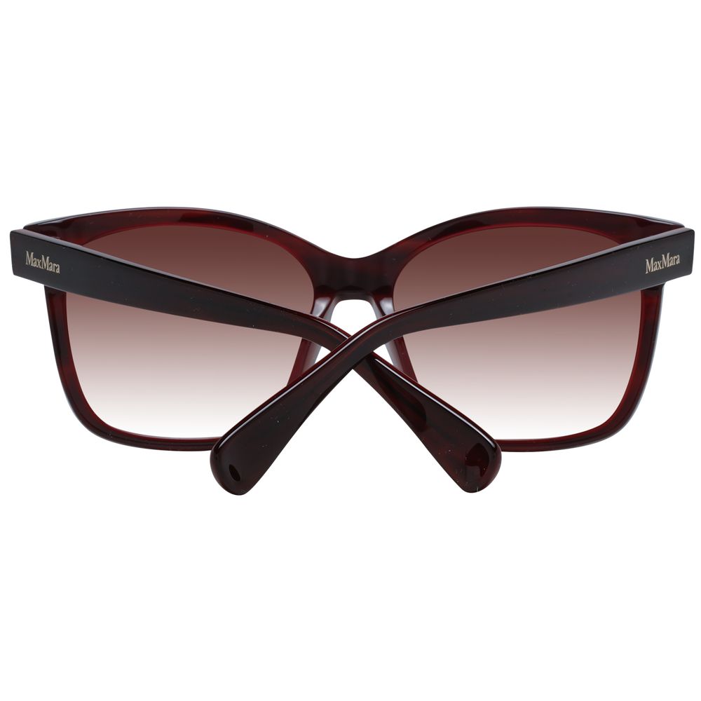 Burgundy Plastic Sunglasses