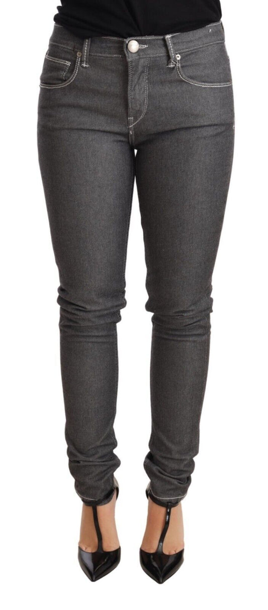 Gray Low Waist Skinny Denim Trouser Jeans