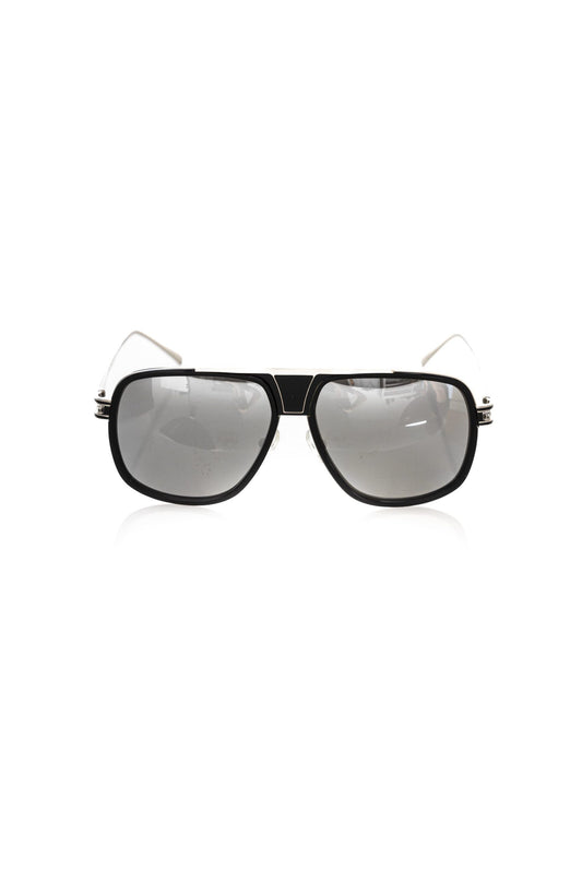 Black Metallic Fibre Men Sunglass