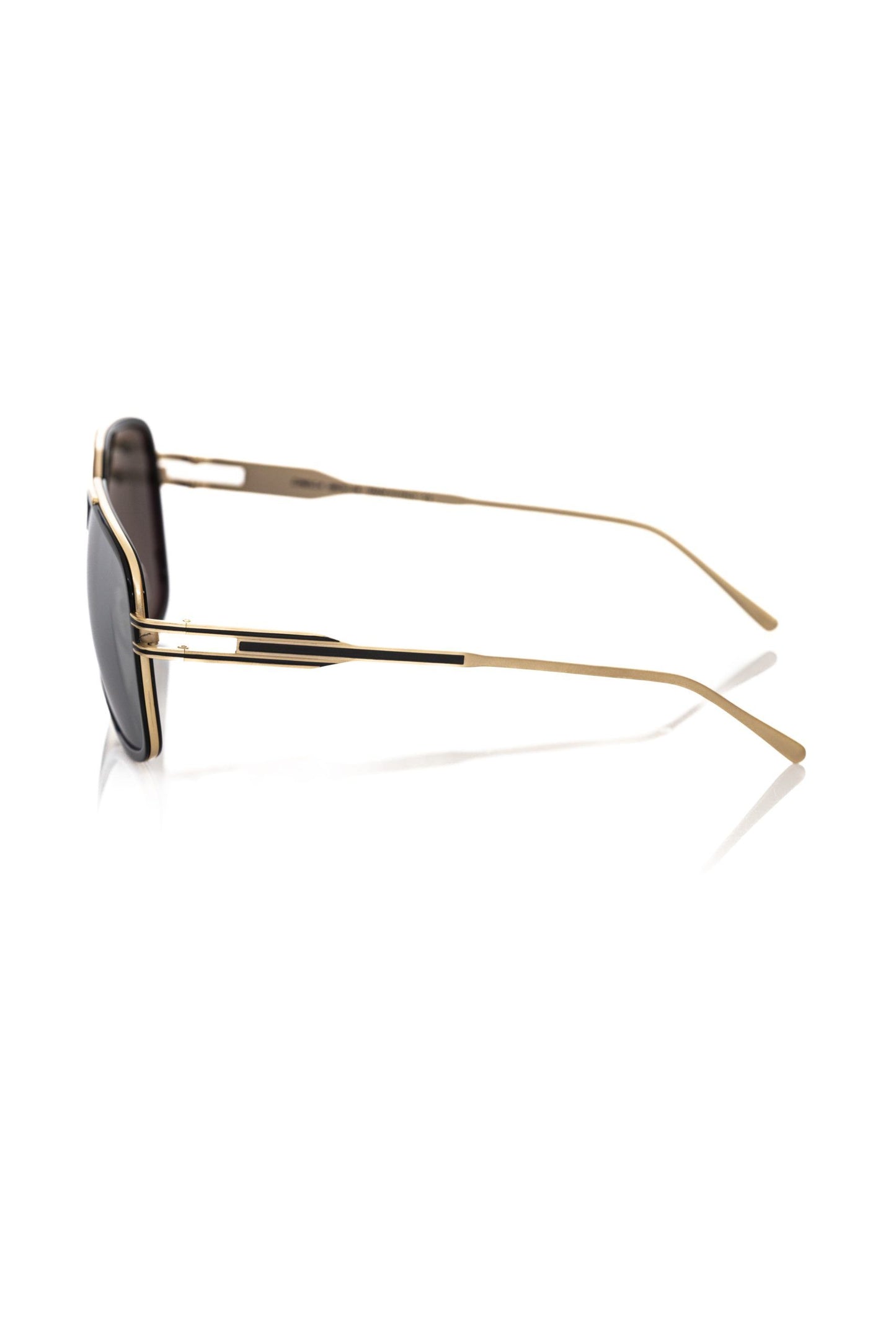 Black Metallic Fiber Men Sunglass