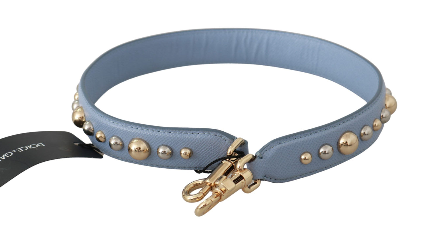 Blue Leather Handbag Accessory Shoulder Strap