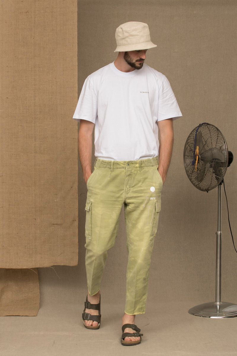Green Cotton Men's Jeans
