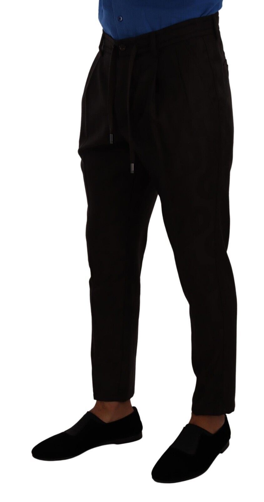 Bordeaux Wool Men Skinny Trouser Pants