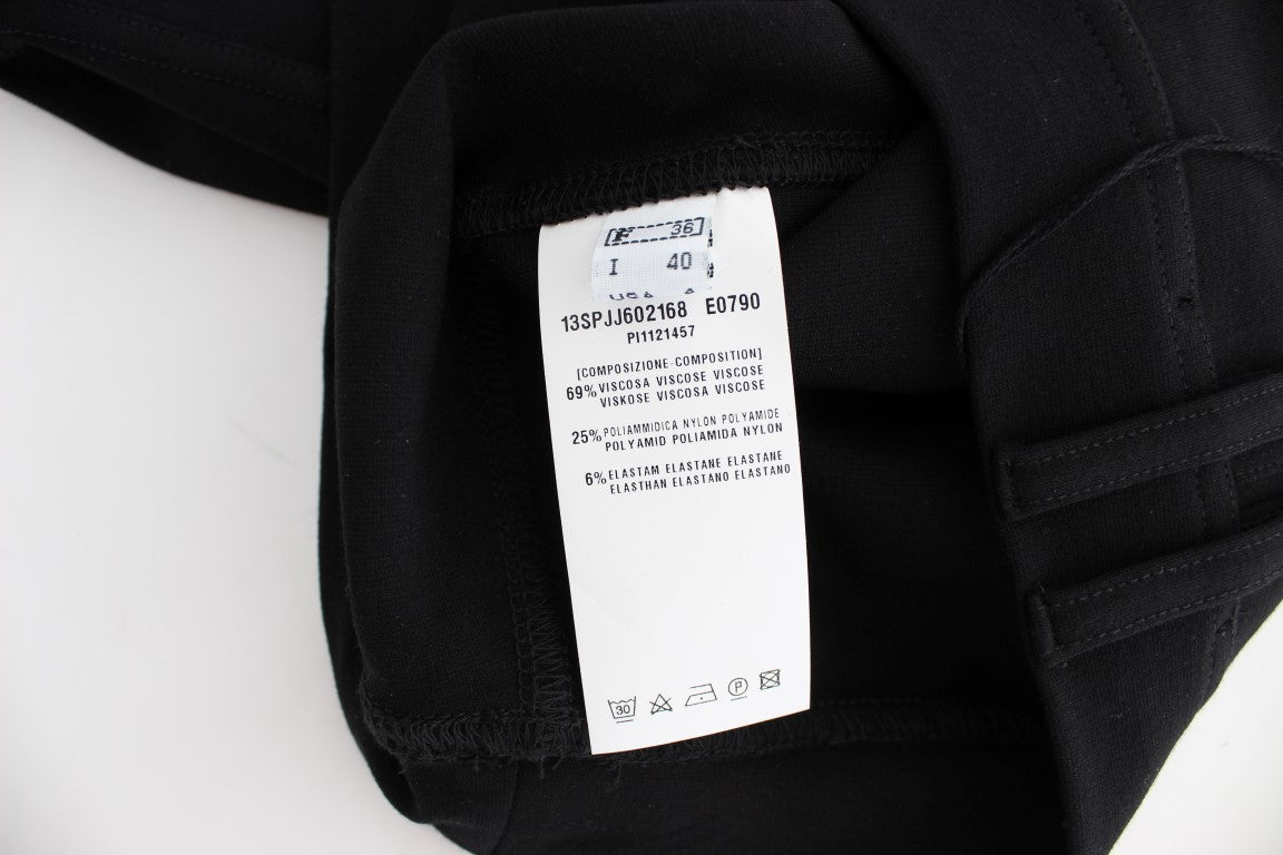 Black Straight Pencil Skirt