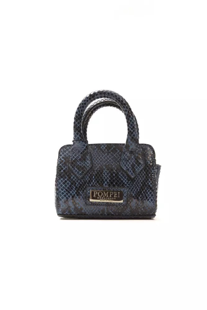 Blue Leather Women Shoulder Bag