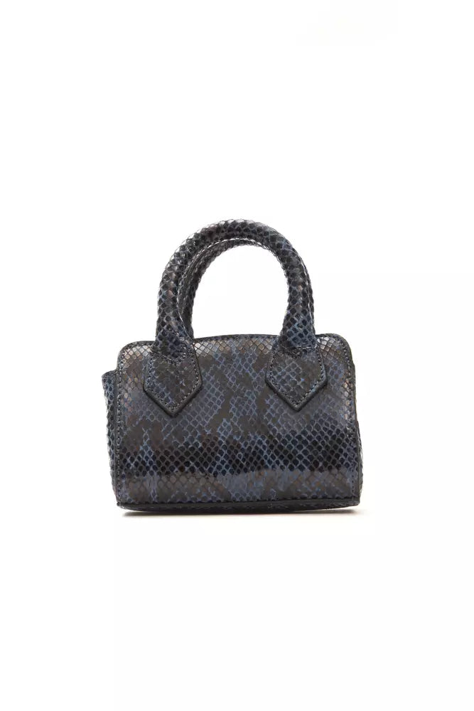 Blue Leather Women Shoulder Bag