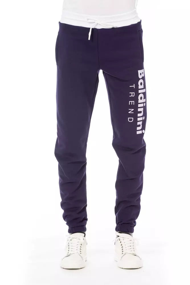 Purple Cotton Men Pant
