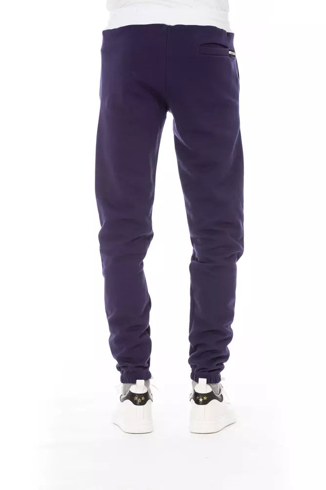 Purple Cotton Men Pant