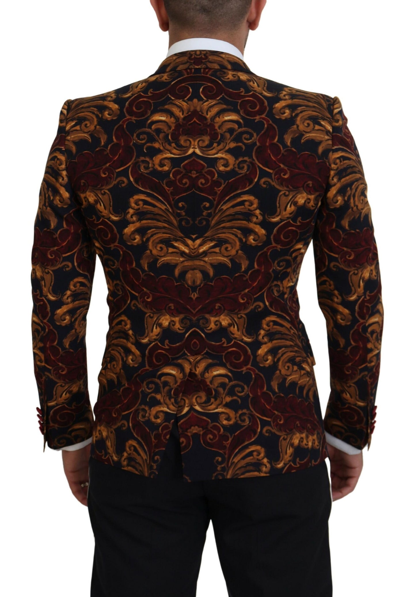 Multicolor Floral Single Breasted Martini Blazer