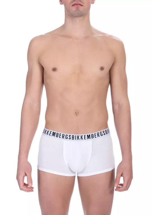 White Cotton Men's Trunk Underwear Twin Pack