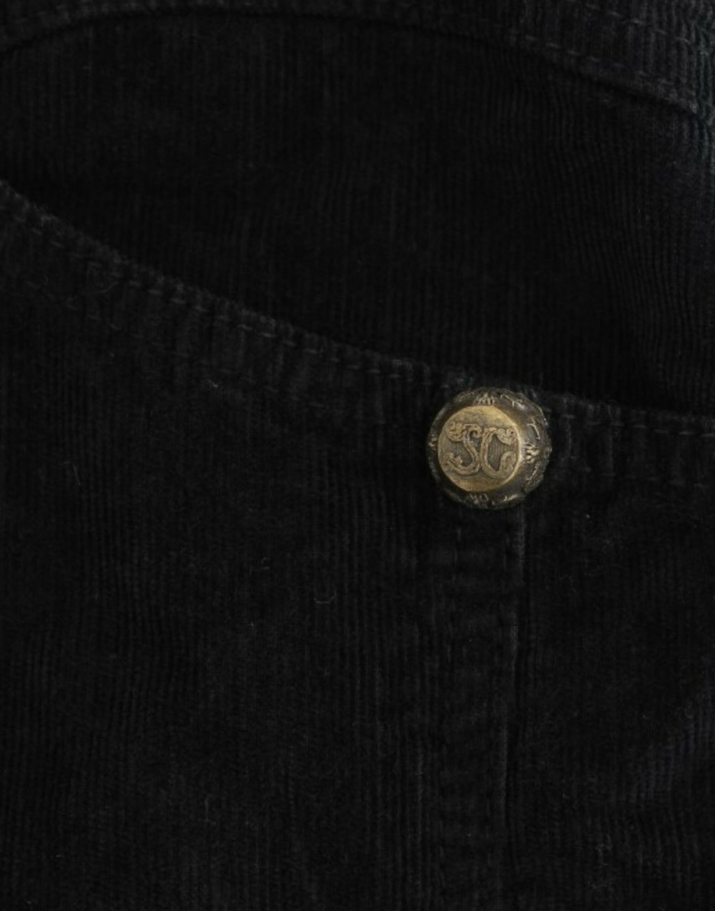 Black Corduroy Pencil Skirt