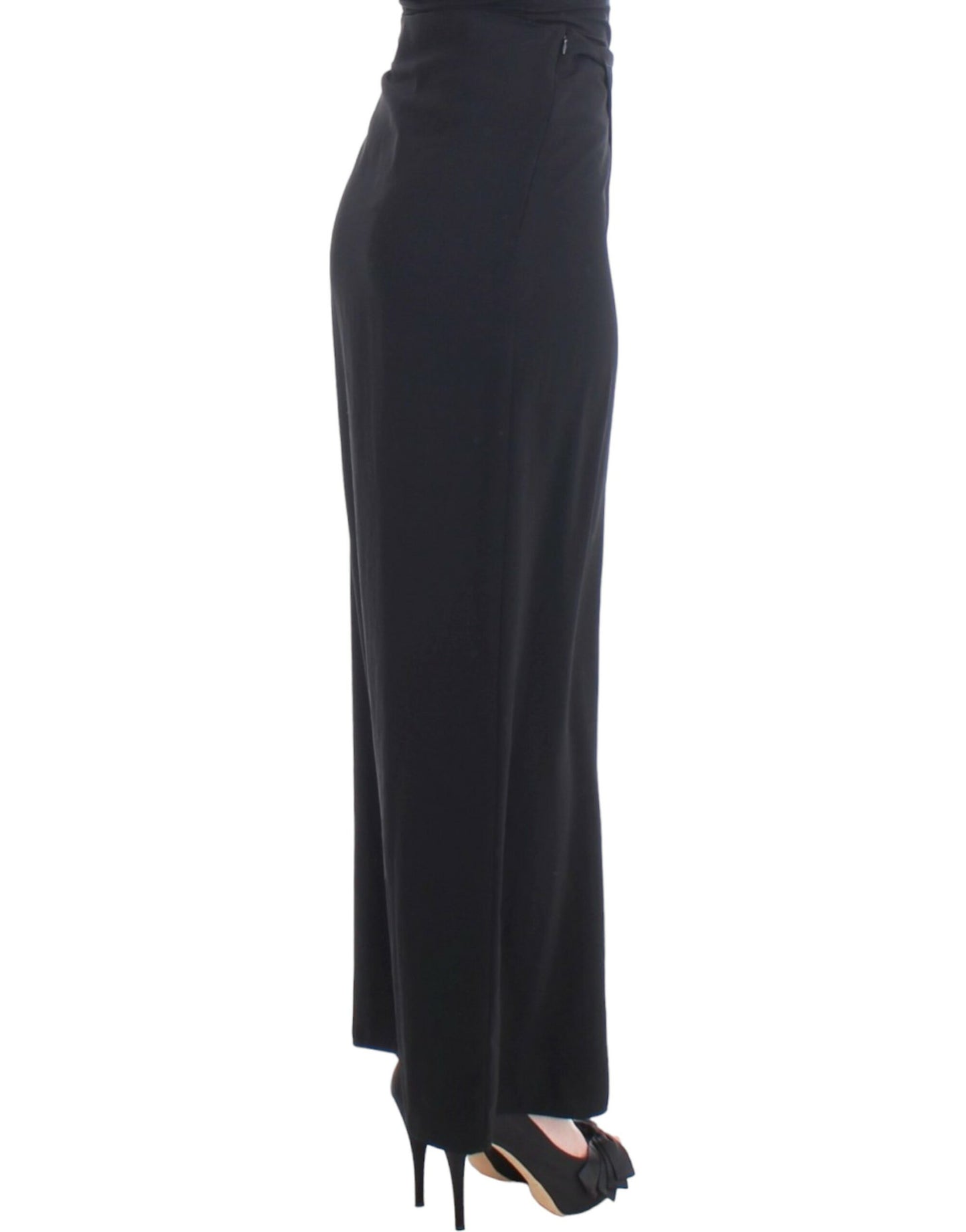 Elegant Black Maxi Skirt for Evening Elegance