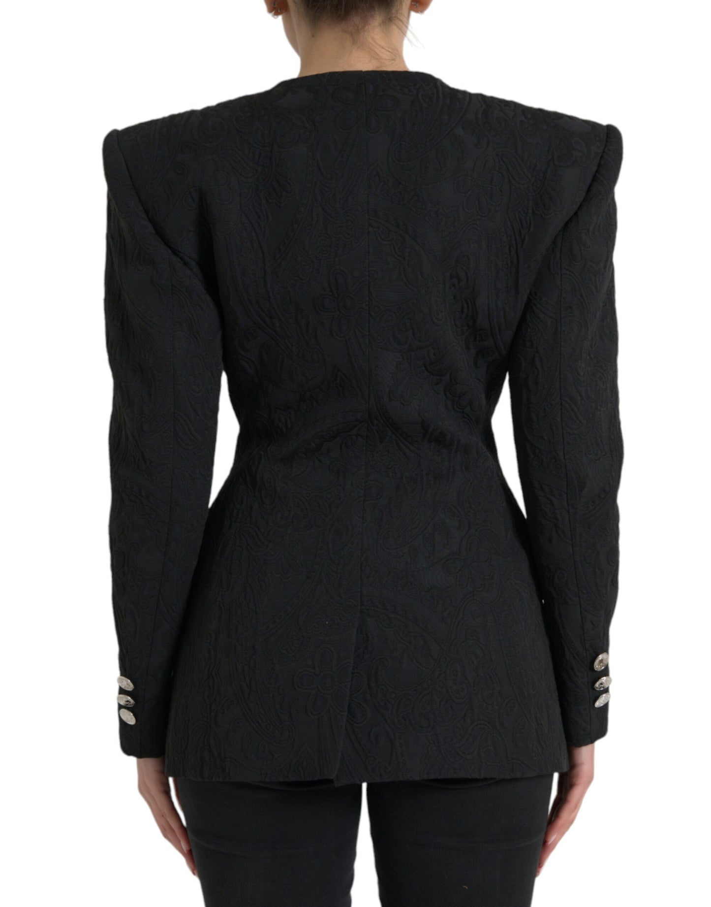 Black Double Breasted Blazer Coat Jacket