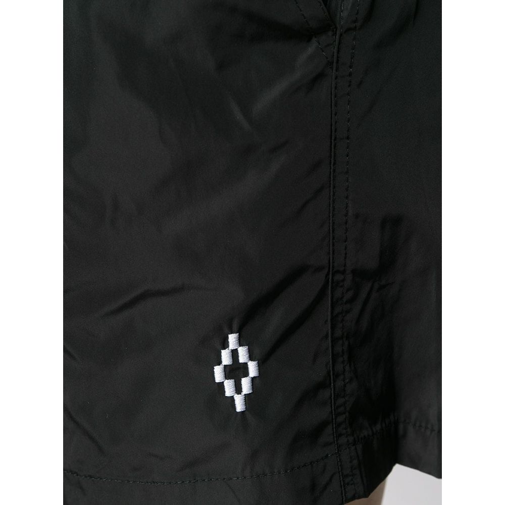 Black Polyamide Men's Swimwear Trunks