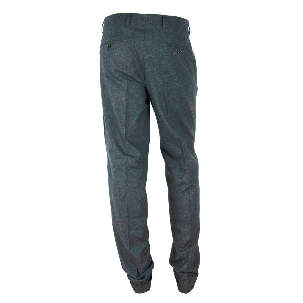Gray Cotton Men Pant