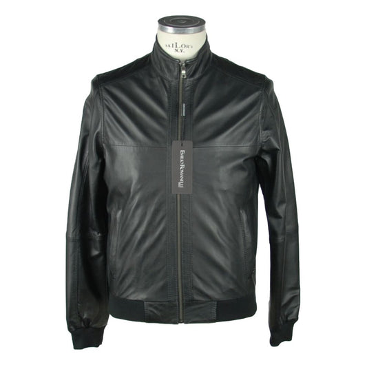 Black Leather Men's Jacket