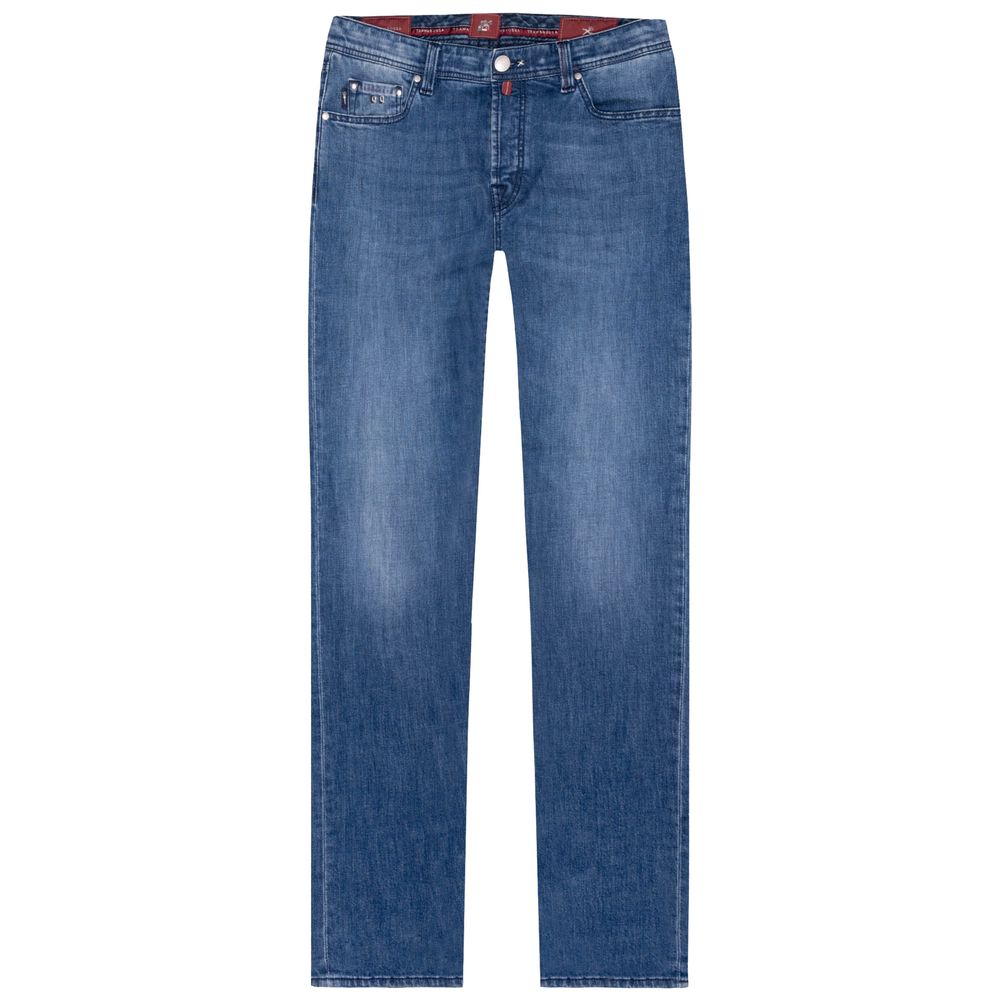 Blue Cotton Mens Jeans