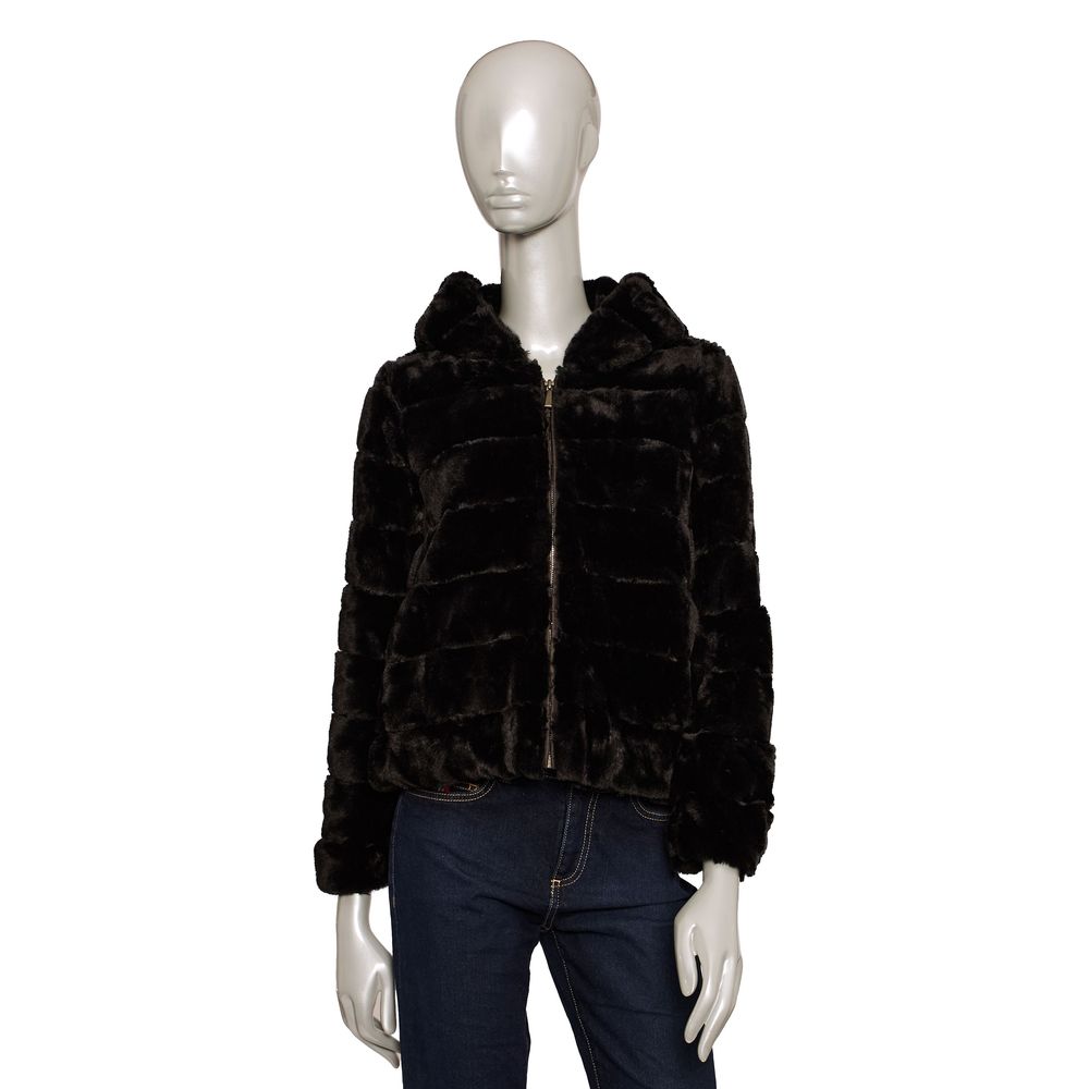 Black Polyester Women's Jacket
