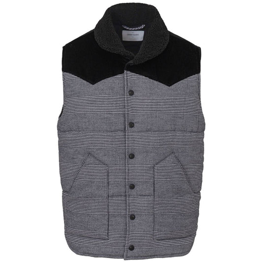 Gray Cotton Sleveless Jacket