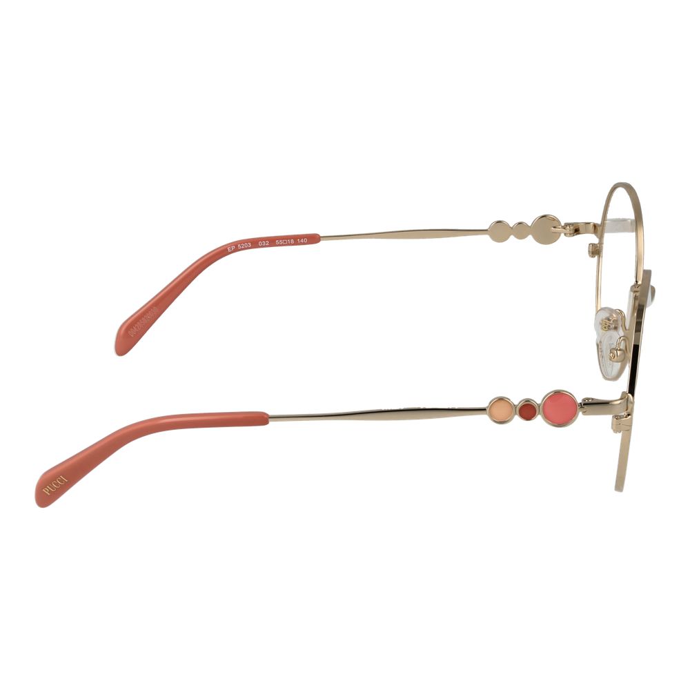 Gold Women Glasses Frame