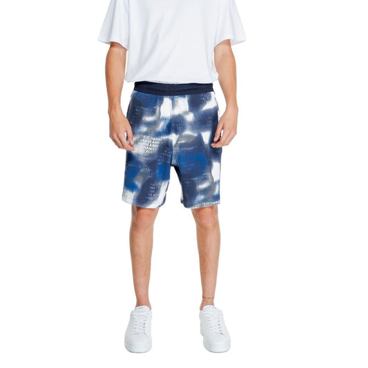 Blue Cotton Bermuda Shorts