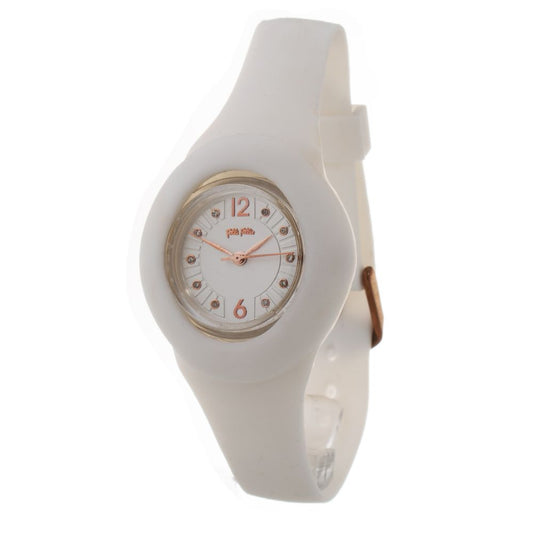 White Synthetic Bracelet Watch