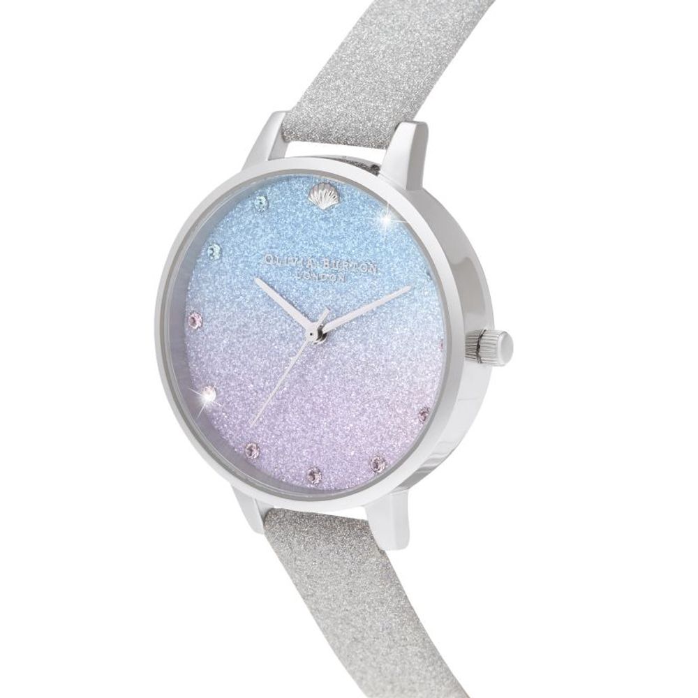 Gray Artificial Leather Dress Watch