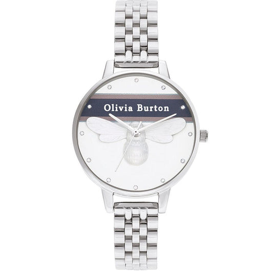 Silver Stainless Steel Dress Watch