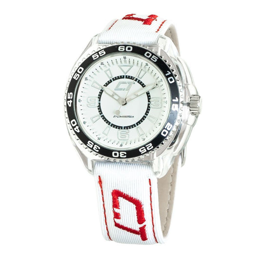 White Leather Dress Watch