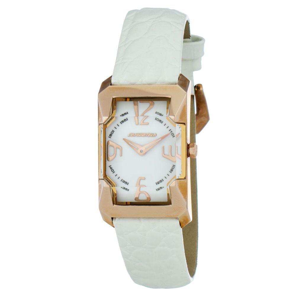 White Leather Dress Watch