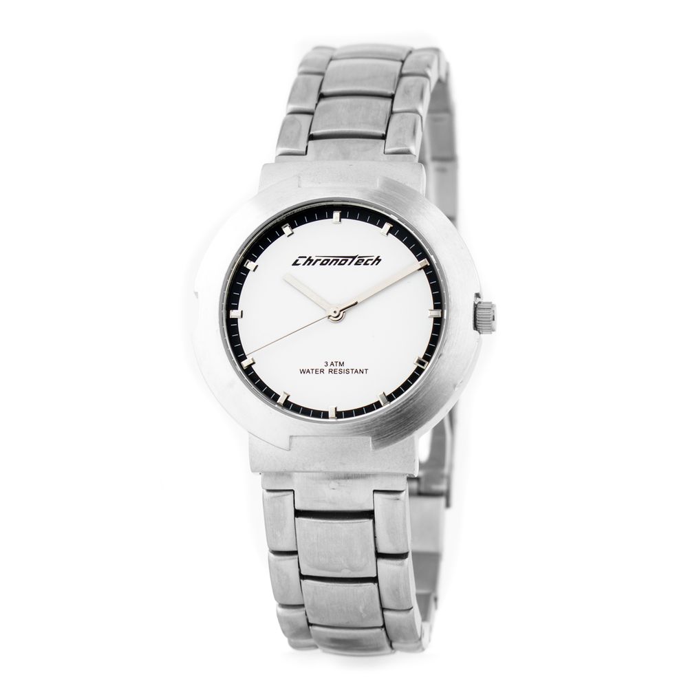 Silver Stainless Steel Dress Watch