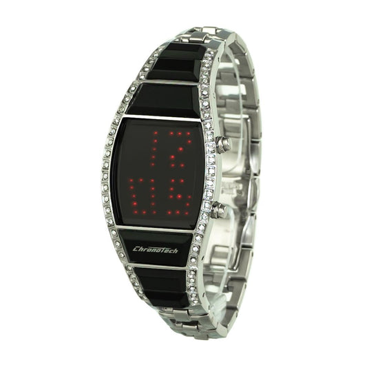 Silver Stainless Steel Digital Watch