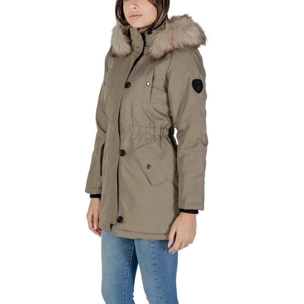 Green Polyester Parka