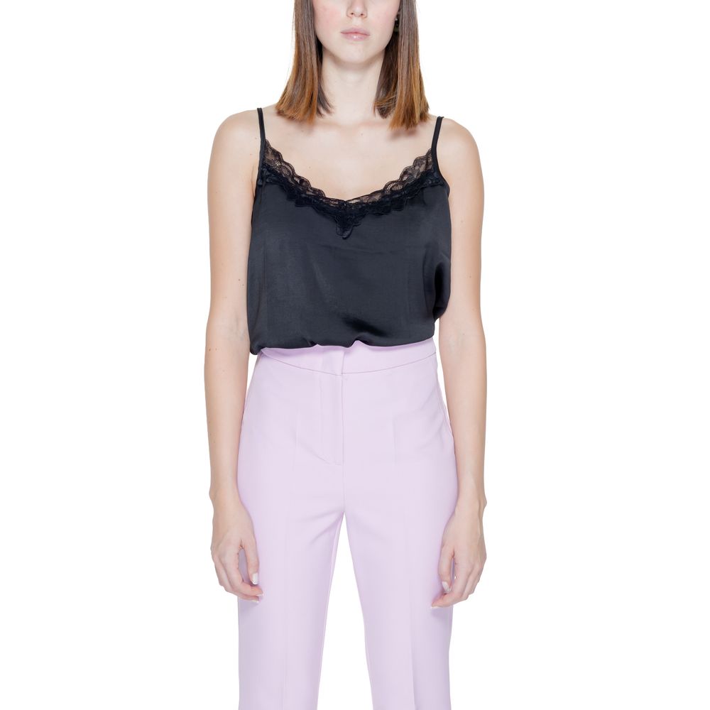 Black Polyester Tank Top