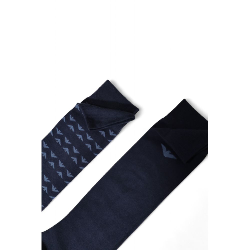 Blue Cotton Socks