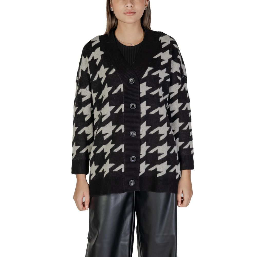 Black And White Marabou Cardigan