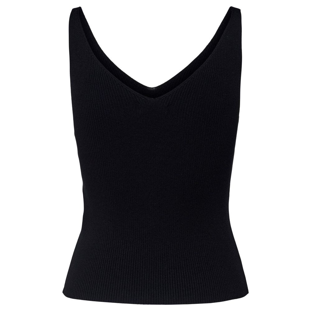 Black Viscose Tank Top