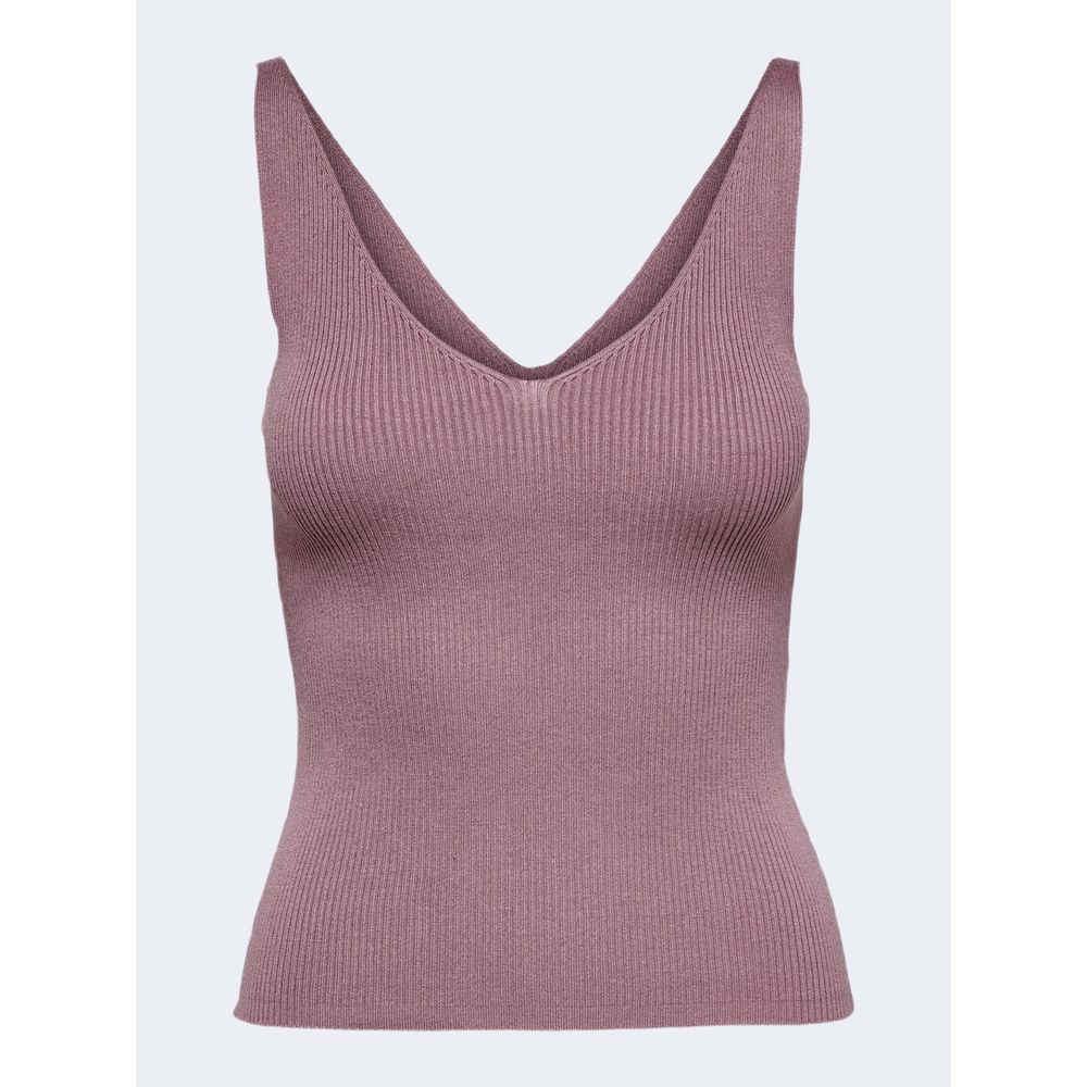 Purple Viscose Tank Top