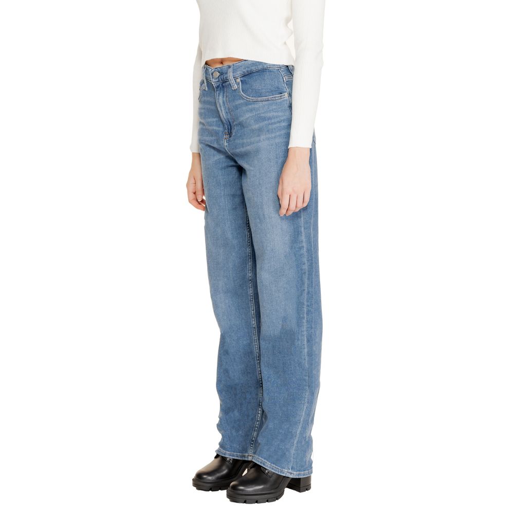 Blue Cotton Relaxed Fit Jean