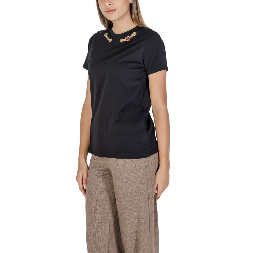 Black Cotton T-Shirt