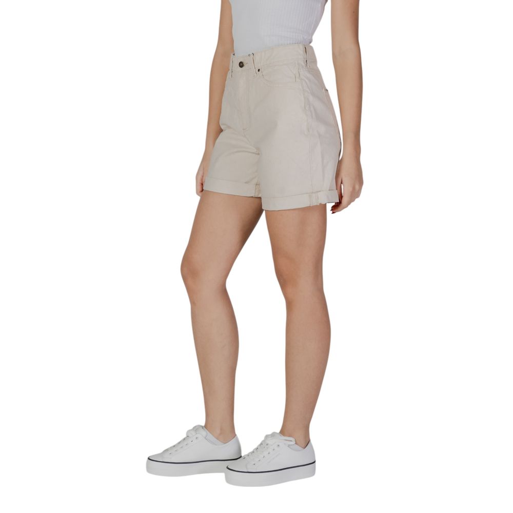 Beige Cotton Shorts