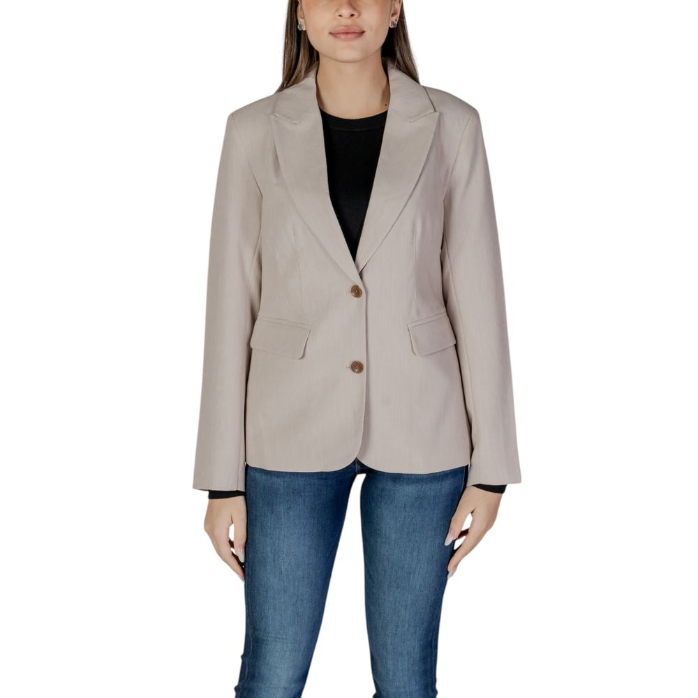 Beige Recycled Polyester Suits & Blazer