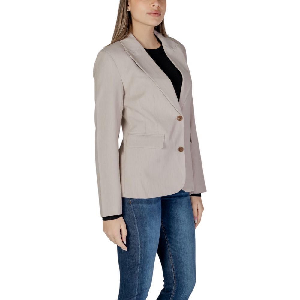 Beige Recycled Polyester Suits & Blazer