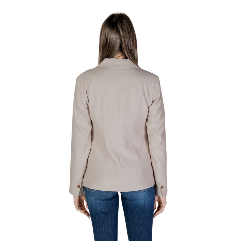 Beige Recycled Polyester Suits & Blazer