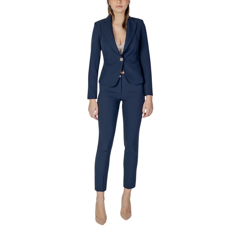 Blue Polyester Suits & Blazer
