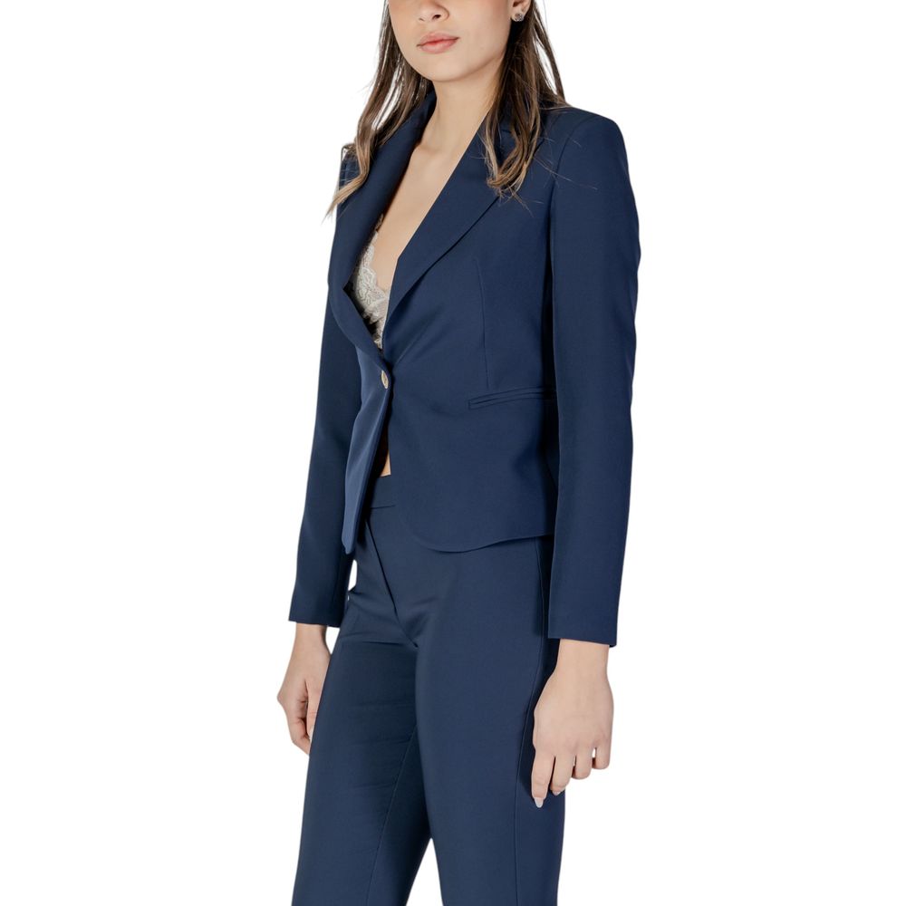 Blue Polyester Suits & Blazer