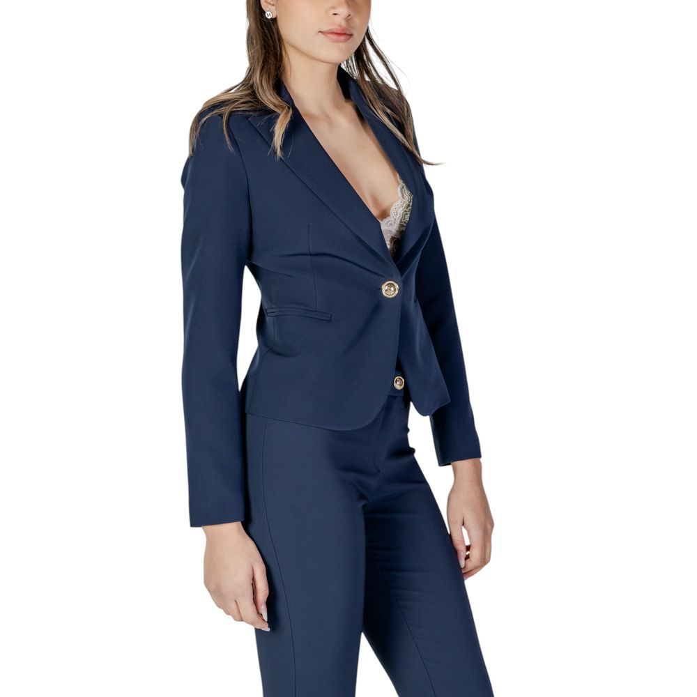 Blue Polyester Suits & Blazer