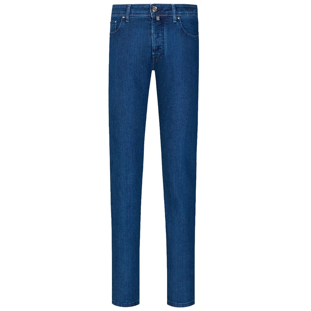 Blue Cotton Men's Jeans