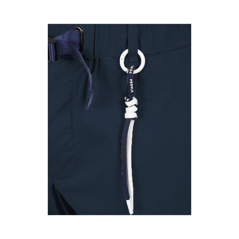 Blue Cotton Men Pants